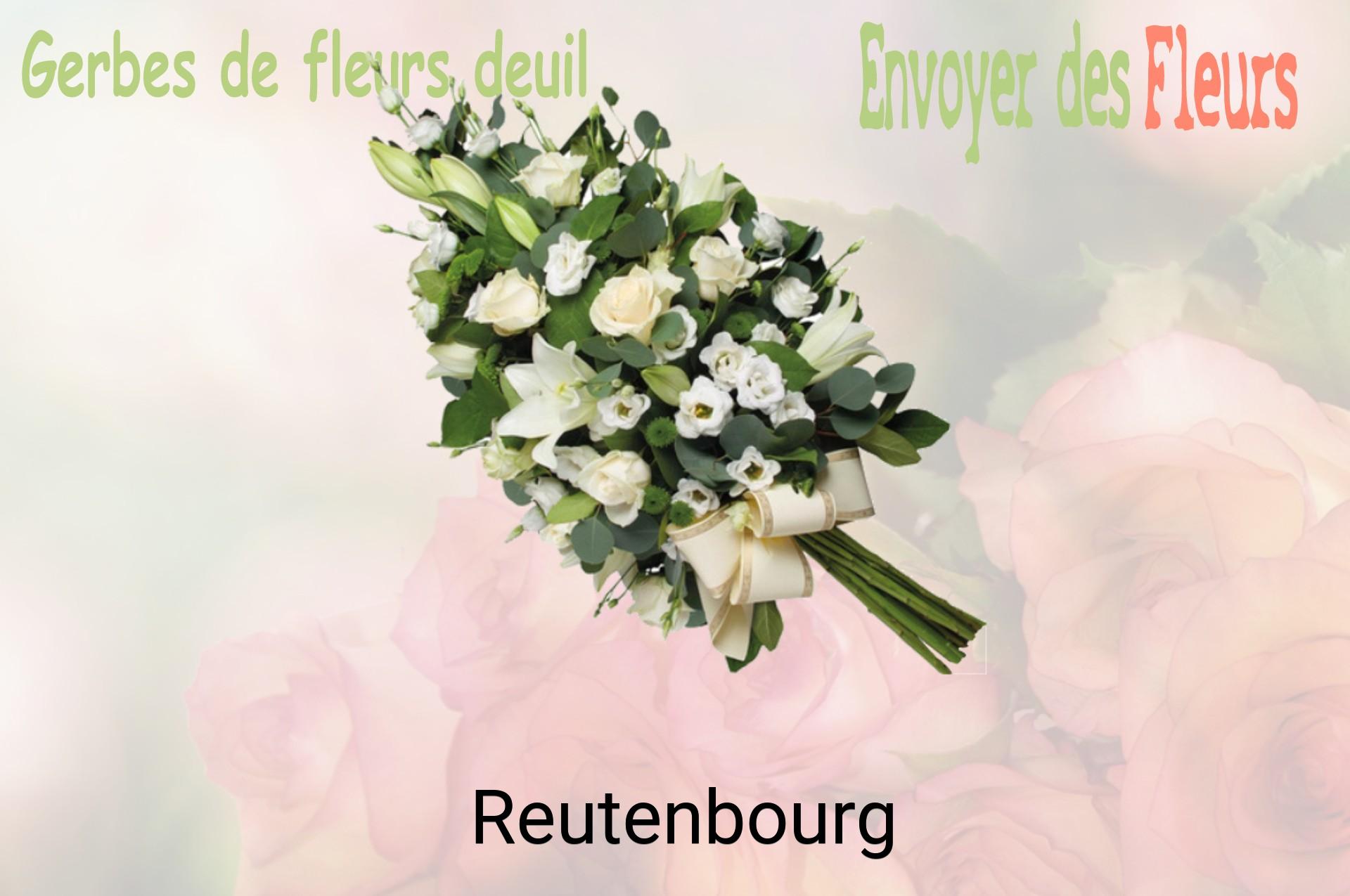 Gerbe de fleurs de deuil livrée à Reutenbourg